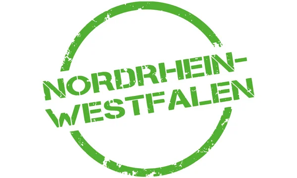 Vector Knop Ronde Nordrhein Westfalen — Stockvector