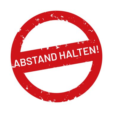 vektör web Damga Abstand halten