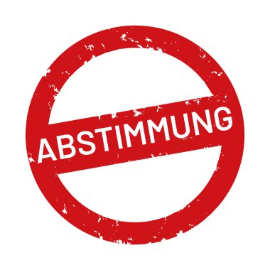 vektör web Damga Abstimmung