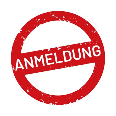 vektör web Damga Anmeldung