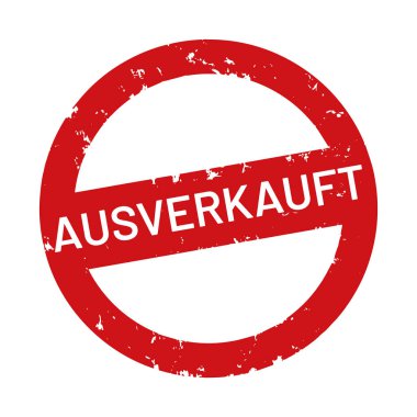 vektör web Damga ausverkauft