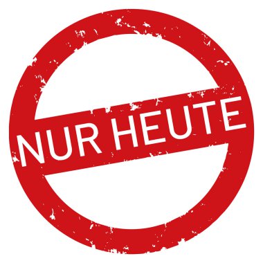 vektör web Damga nur heute