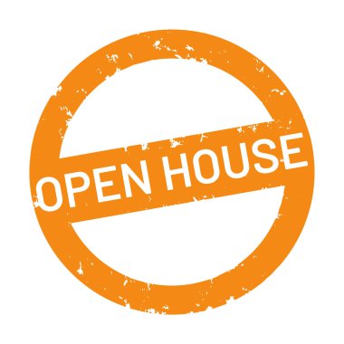 vektör web Damga açık ev