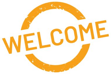 vektör web Damga hoş geldiniz