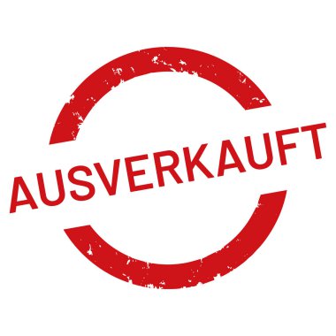 vektör web Damga ausverkauft
