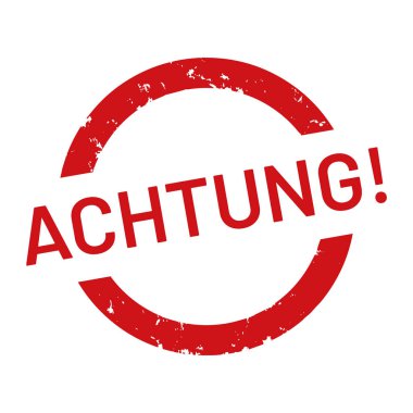 vektör web Damga Achtung!
