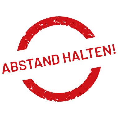 vektör web Damga Abstand halten