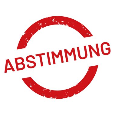 vektör web Damga Abstimmung