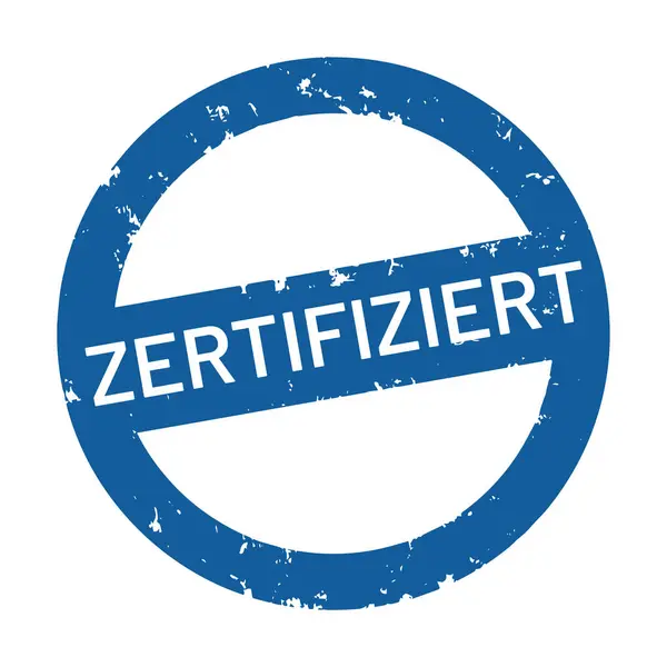 Vektor Webstempel Zertifiziert — Stockvektor