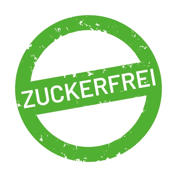 Vector Web Sello Zuckerfrei — Vector de stock