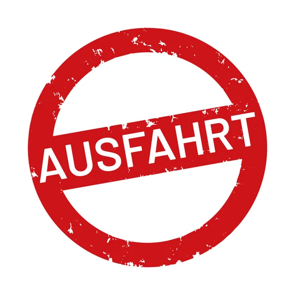 Wektor Web Stamp Ausfahrt — Wektor stockowy