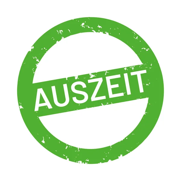 Vektorový Web Razítko Auszeit — Stockový vektor