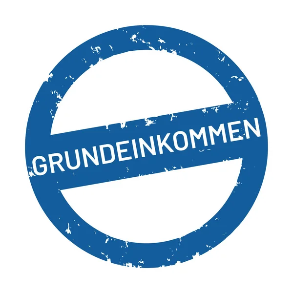 Vektor Webstempel Grundeinkommen — Stockvektor