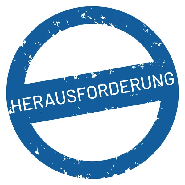 Vektor Webstämpel Herausforderung — Stock vektor