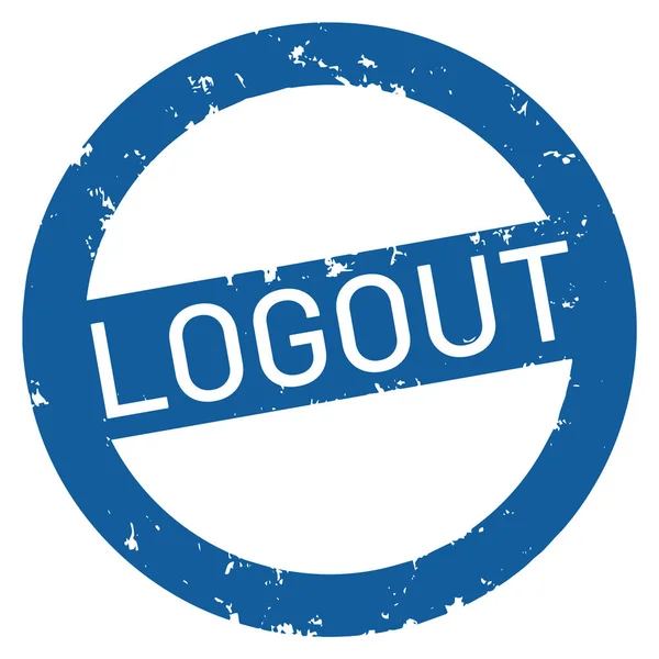 Web Vetorial Selo Logout —  Vetores de Stock