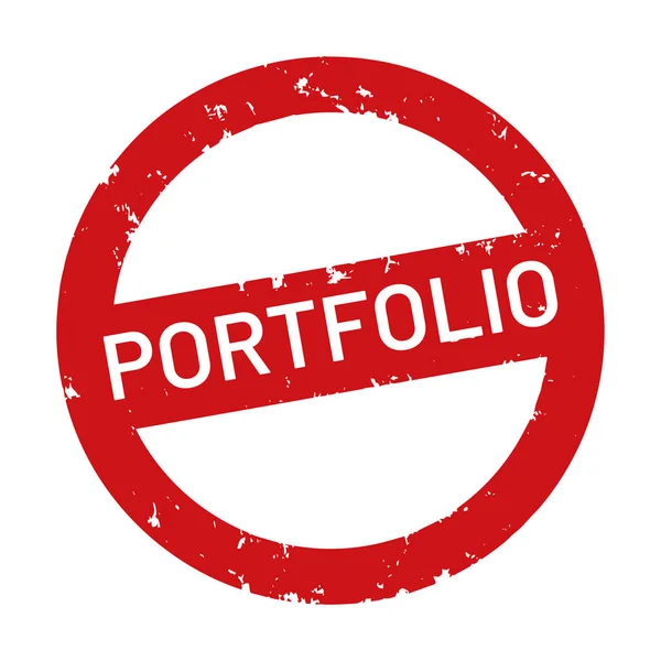 Vektor Web Stämpel Portfolio — Stock vektor