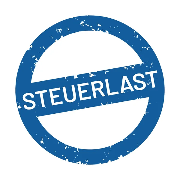 Vektor Webstempel Steuerlast — Stockvektor