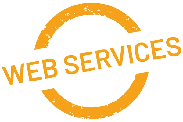Web Vector Stamp Web Services — Vetor de Stock