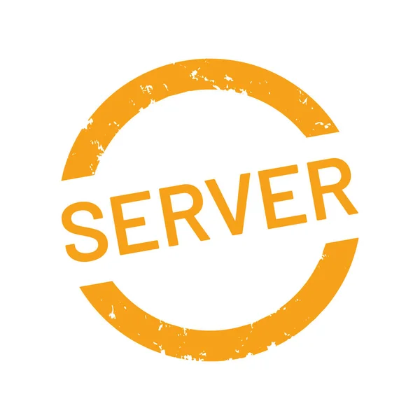 Vektor Webstempel Server — Stockvektor