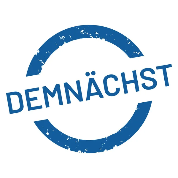 Vektor Webstempel Demnaechst — Stockvektor