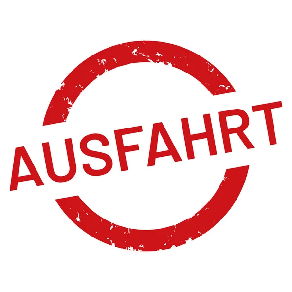Wektor Web Stamp Ausfahrt — Wektor stockowy
