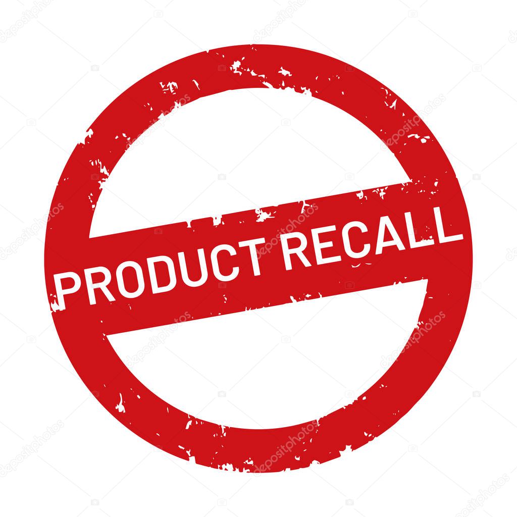 vector web Stamp Product recall