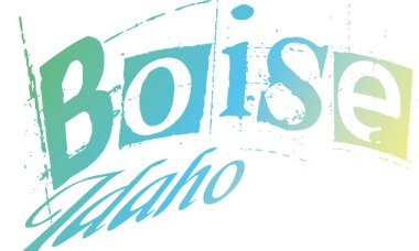 Tshirt Tasarım Bize City Boise 
