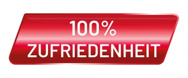 vektör Düğmesi parlak 100% Zufriedenheit