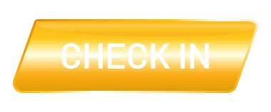 vektör Düğmesi parlak check-in