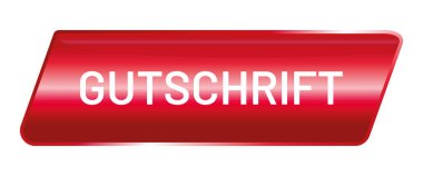 vektör Düğmesi parlak Gutschrift