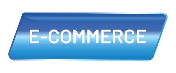 Vetor Botão Brilhante Commerce —  Vetores de Stock