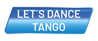 vektör Düğme parlak Lets dans Tango