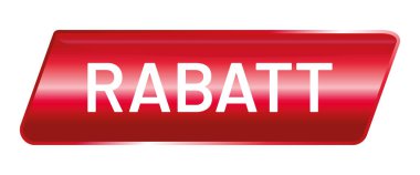 vektör Düğmesi parlak Rabatt