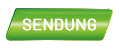 vektör Düğmesi parlak Sendung