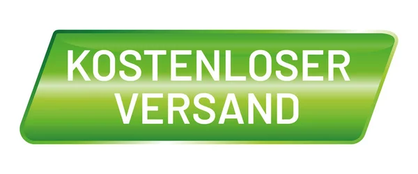 Vector Knop Glanzend Kostenloser Versand — Stockvector