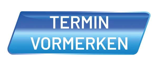 Vektör Düğme Parlak Termin Vormerken — Stok Vektör