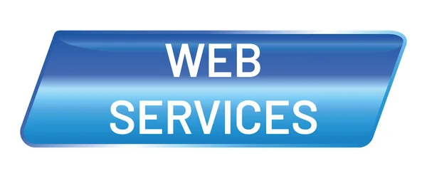Vecteur Bouton Brillant Services Web — Image vectorielle