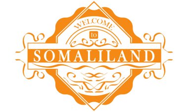 vektör Etiket Ülke Somaliland