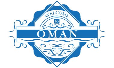 vektör Etiket Ülke Umman