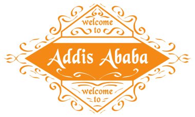 vektör mühür Şehir Addis Ababa