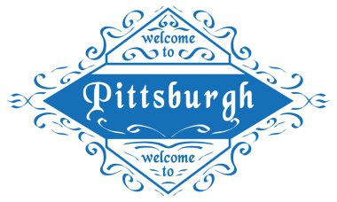 vektör mühür Şehir Pittsburgh