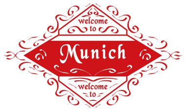 vektör mühür Şehir Münih