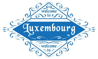 vektör mühür Şehir Lüksemburg