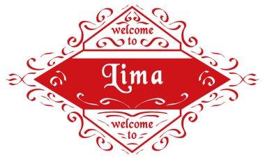 vektör mühür Şehir Lima