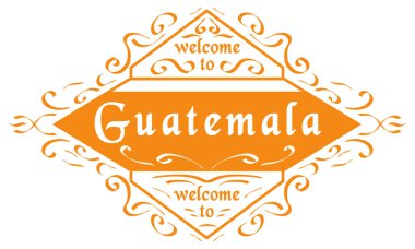 vektör mühür Şehir Guatemala