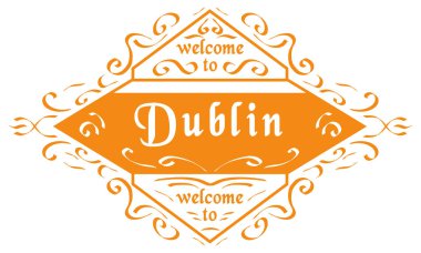 vektör mühür Şehir Dublin