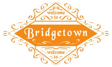 vektör mühür Şehir Bridgetown