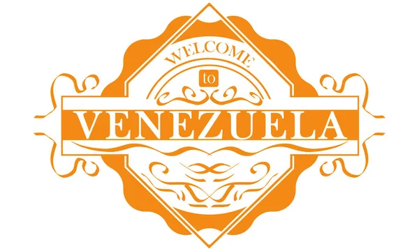 Vector Oznacz Kraj Wenezuela — Wektor stockowy