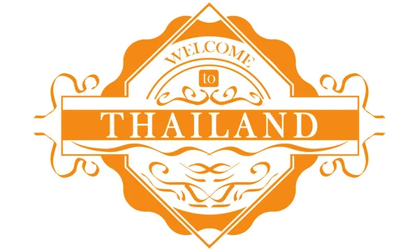 Vector Label Land Thailand — Stockvector