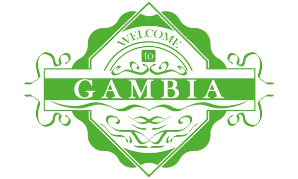 Векторная Страна Гамбия — стоковый вектор